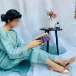 Classic Lawn-Dress with a Flattering Sleeves